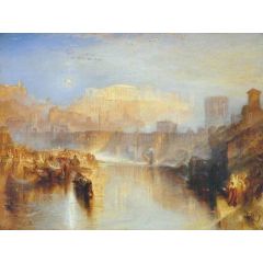 Ancient Rome; Agrippina Landing with the Ashes of Germanicus Painting Reproduction
