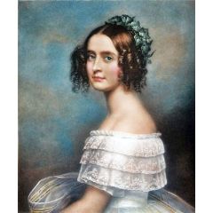 Portrait of Alexandra Amalia, Princess of Bavaria Painting Reproduction