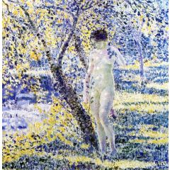 Nude in Sunlight Painting Reproduction