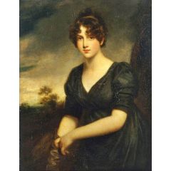 Portrait of Miss Frances Vinicombe Painting Reproduction