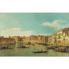 The Canale di Santa Chiari Painting Reproduction