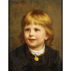 Portrait of a Girl Painting Reproduction