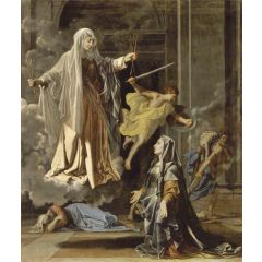 The Vision of Saint Francoise Romaine Painting Reproduction