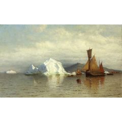 Labrador Fishing Boats near Cape Charles Painting Reproduction
