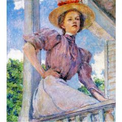 A Summer Girl Painting Reproduction
