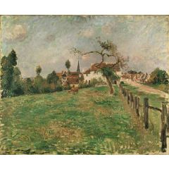 The Village of Eragny Painting Reproduction