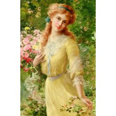 Portrait of a Girl Painting Reproduction