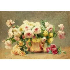 Still Life of Roses Painting Reproduction