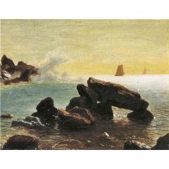 Farralon Islands, California Painting Reproduction