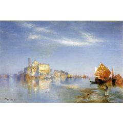 View of Venice Painting Reproduction
