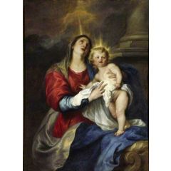 Virgin and Child Painting Reproduction