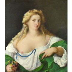 A Blond Woman Painting Reproduction