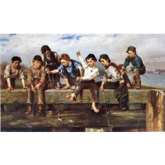 A Thrilling Moment Painting Reproduction