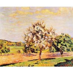 Apple Trees in Bloom Painting Reproduction