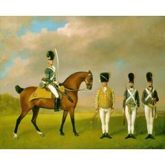 Soldiers of the 10th Light Dragoons Painting Reproduction