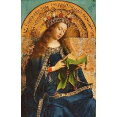 Virgin of the Ghent Altarpiece (centre upper panel) Painting Reproduction
