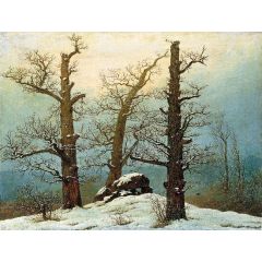 Cairn in Snow Painting Reproduction
