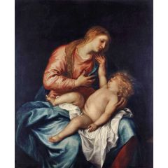Virgin and Child Painting Reproduction