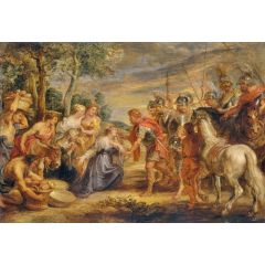 The Meeting of David and Abigail Painting Reproduction