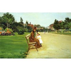 The Park, also known as In Tompkins Park Painting Reproduction