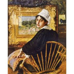 A Study, also known as The Artist’s Wife Painting Reproduction