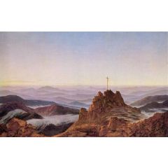 Morning in Riesengebirge Painting Reproduction