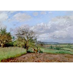 Landscape with a Cowherd Painting Reproduction