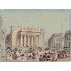 Nantes, The Place Graslin with the Grand Théatre Painting Reproduction