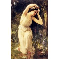 A Nymph In The Forest Painting Reproduction