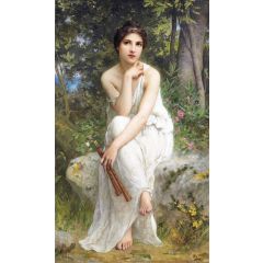 The Flute Player Painting Reproduction