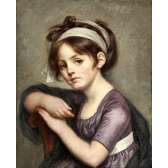 Portait of a Young Girl Painting Reproduction