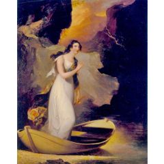 Miss C. Parsons as "The Lady of the Lake" Painting Reproduction