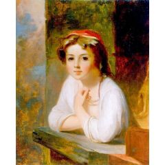Portrait of a Peasant Woman Painting Reproduction