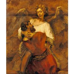 Jacob Wrestling with the Angel Painting Reproduction