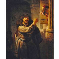 Samson Threatening his Father-in-law Painting Reproduction
