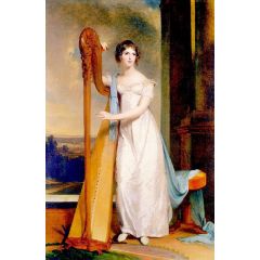 Elizabeth Eichelberger Ridgely(also known as Lady with a Harp) Painting Reproduction