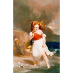 Child on the Sea Side Painting Reproduction