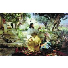 Christ in the House of Martha and Mary Painting Reproduction