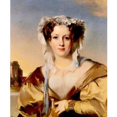 Sarah Rogers Gracie King, Mrs. James Gore King, Wife of "The Gold Beater" Painting Reproduction