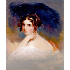 Frances Anne Kemble as Beatrice Painting Reproduction