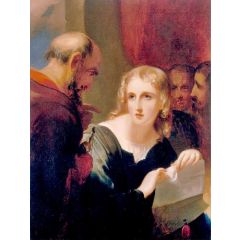 Portia and Shylock Painting Reproduction
