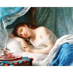 A Reclining Beauty Painting Reproduction