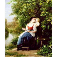 Mother And Son Painting Reproduction