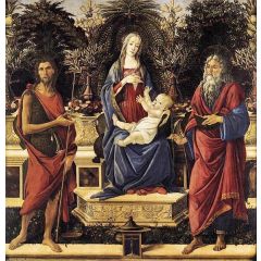 The Virgin and Child Enthroned, Bardi Altarpiece Painting Reproduction