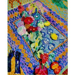 Still Life with Gloves Painting Reproduction
