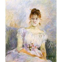 Paula Gobillard in Her Ball Gown Painting Reproduction