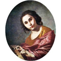 Clavichord Player Painting Reproduction