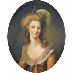 Portrait of Princess of Lamballe Painting Reproduction