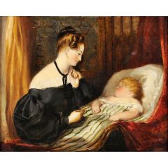 The well-protected sleep Painting Reproduction