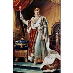 Napoleon I in His Imperial Robes Painting Reproduction